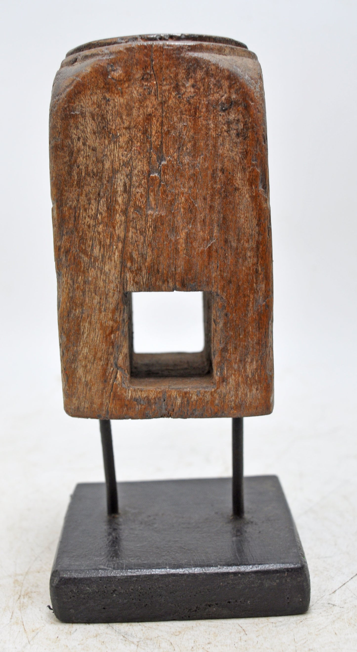 Antique Wooden Paga Leg Candle Holder Stand Original Old Hand Carved