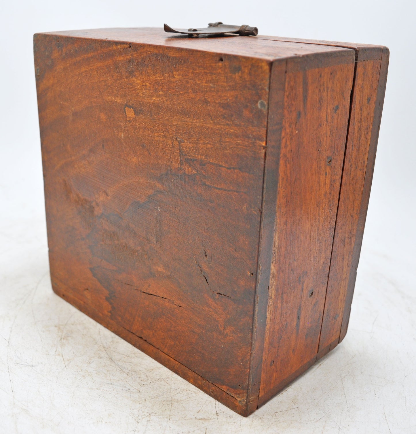 Vintage Wooden Square Storage Chest Box Original old Hand Crafted
