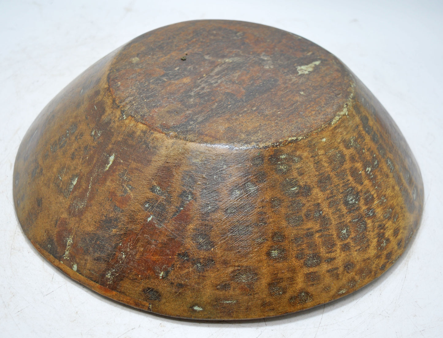 Antique Wooden Round Kitchenware Dough Kneading Parat Bowl Original Old