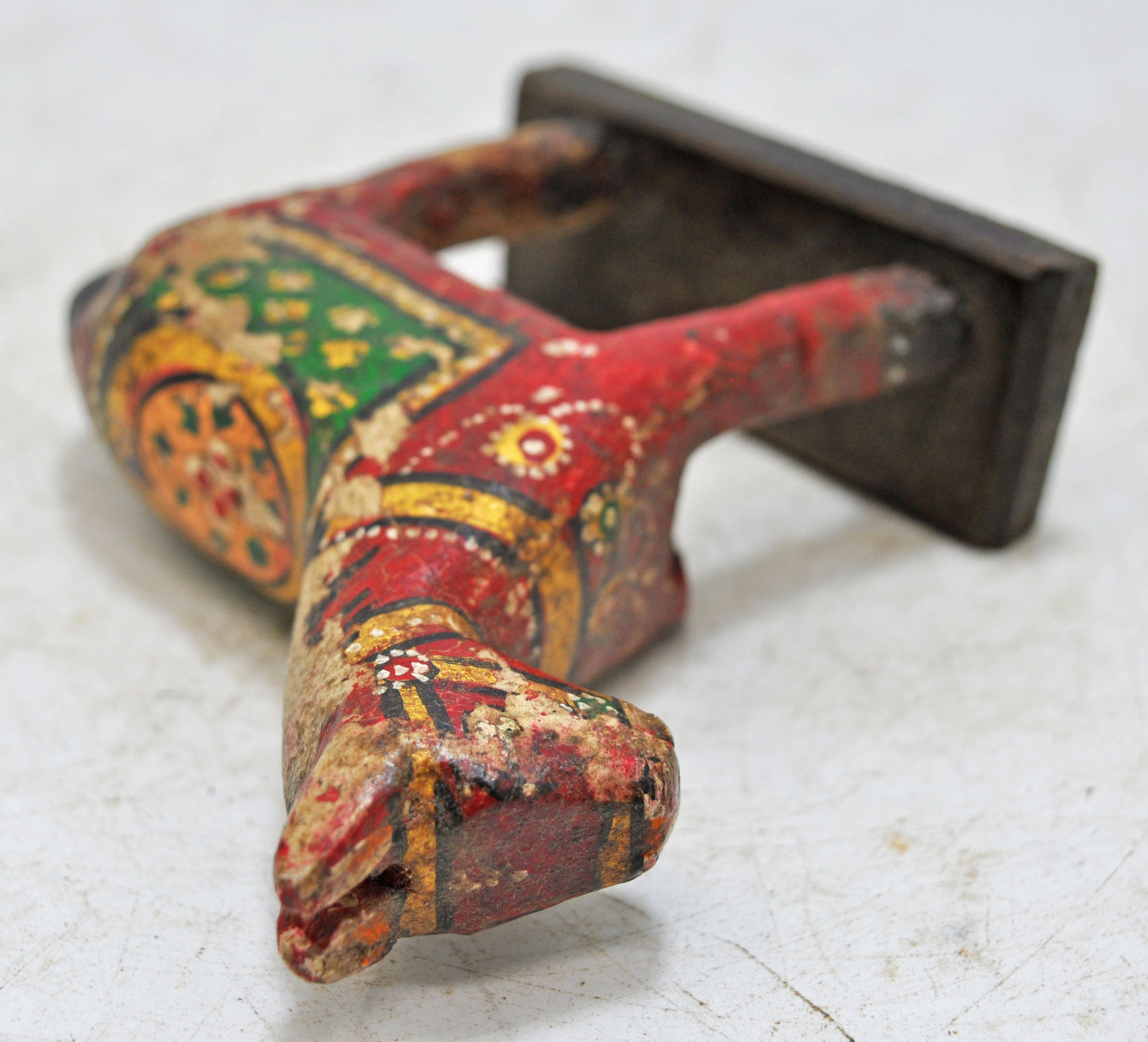 Hand Carved Wooden Horse Figurine Fine Rustic Hand Painted