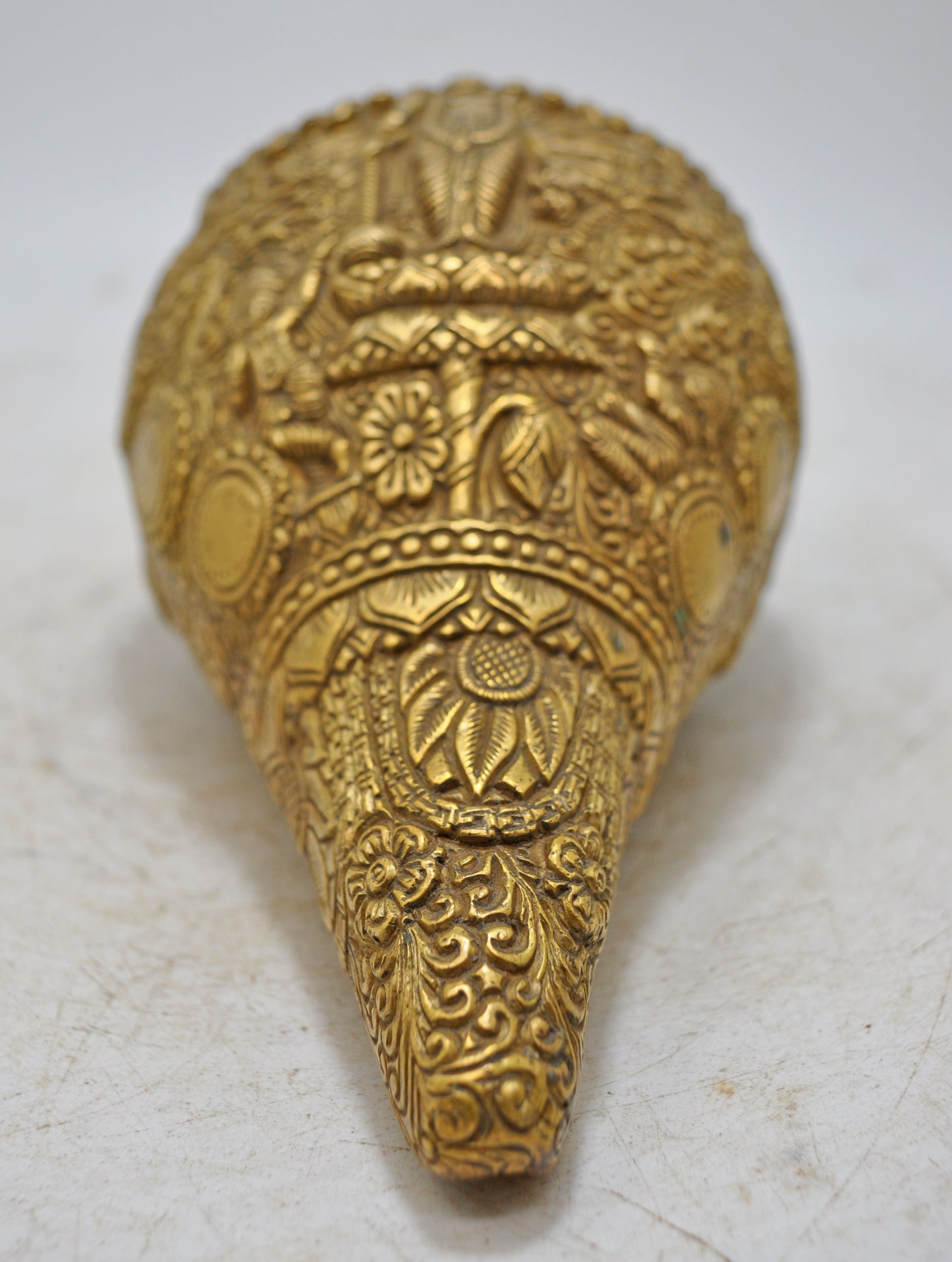 Hand Crafted Casted Fine Brass Sea Shell Figurine Very Fine Details