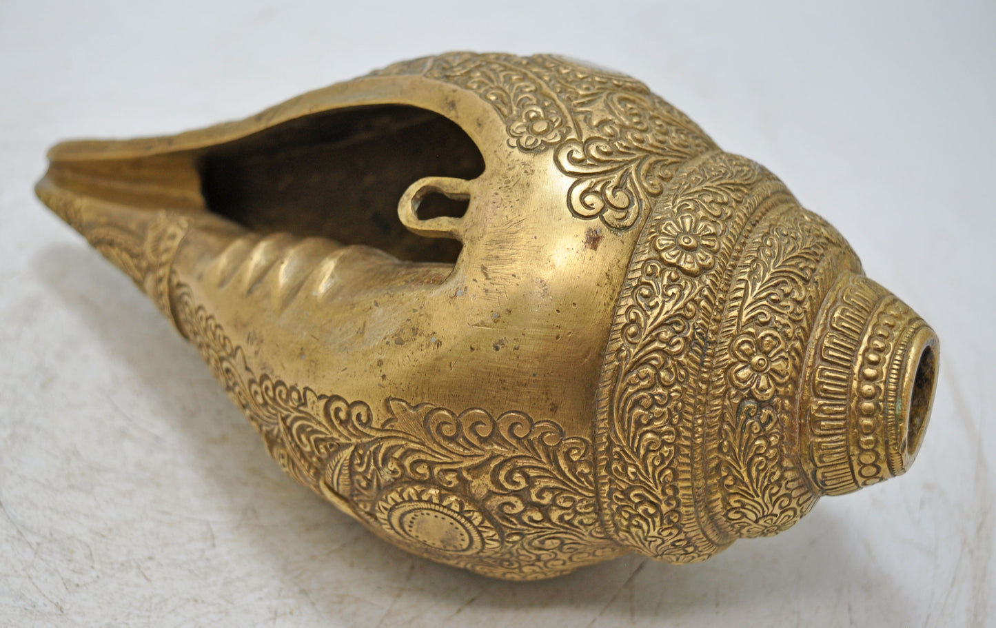 Hand Crafted Casted Fine Brass Sea Shell Figurine Very Fine Details