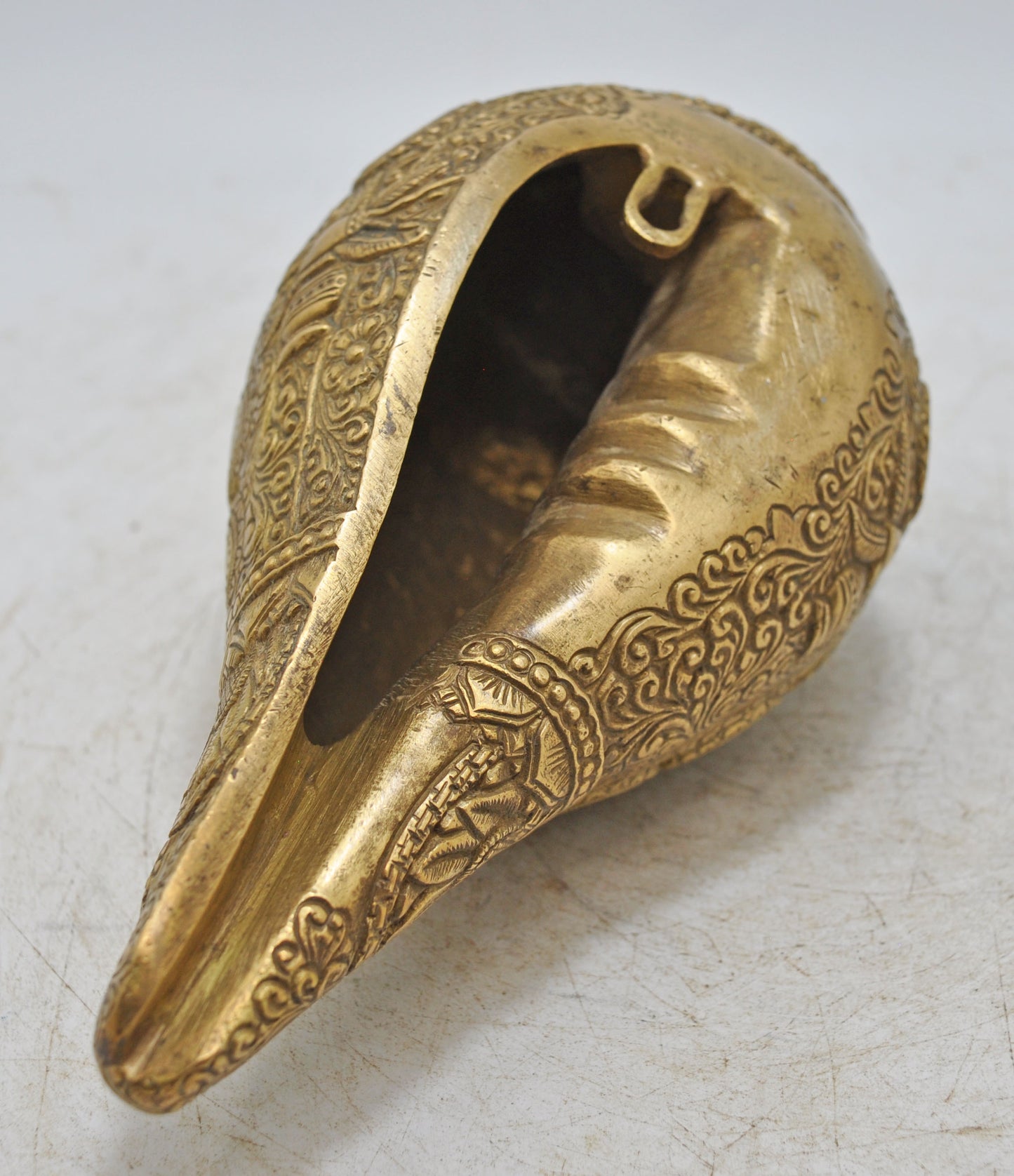 Hand Crafted Casted Fine Brass Sea Shell Figurine Very Fine Details