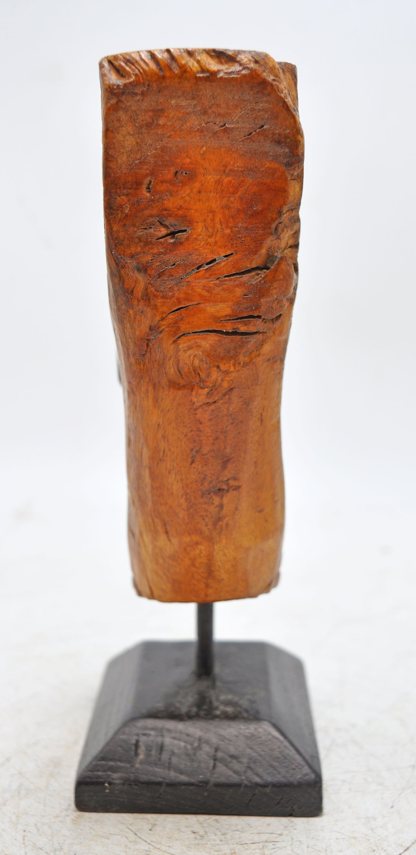 Antique Wooden Woman Lady Musician Figurine Original Old Fine Hand Carved