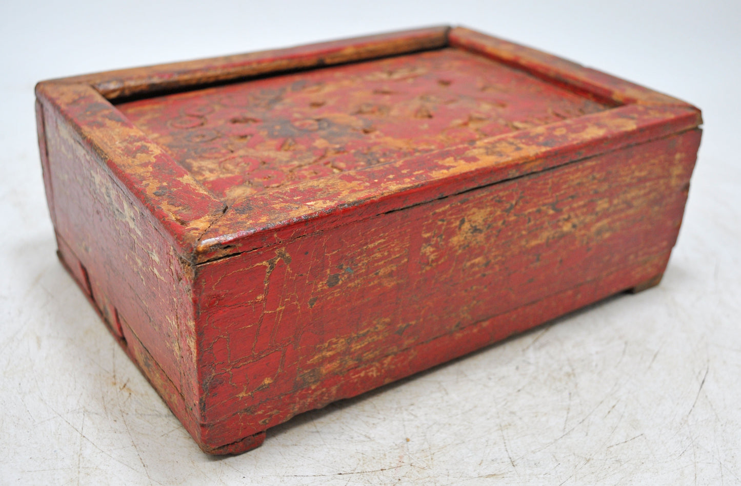 Vintage Wooden Kitchenware Spice Box Original Old Hand Crafted