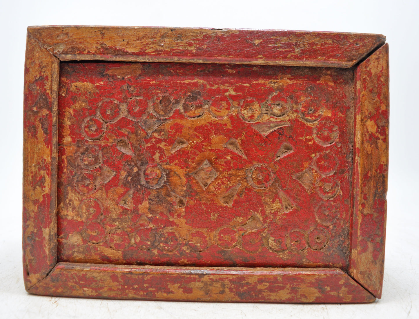 Vintage Wooden Kitchenware Spice Box Original Old Hand Crafted