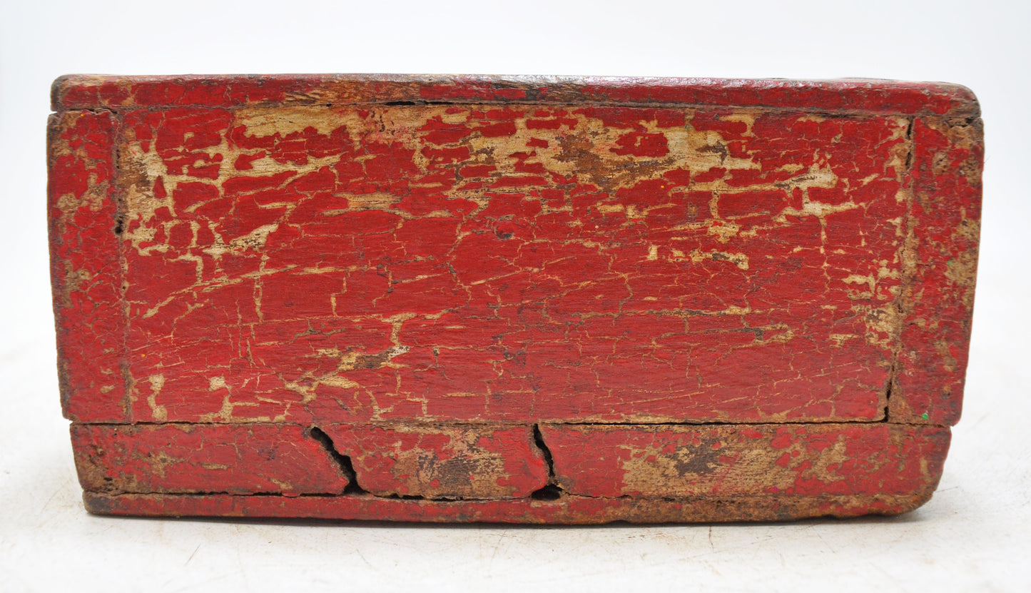 Vintage Wooden Kitchenware Spice Box Original Old Hand Crafted