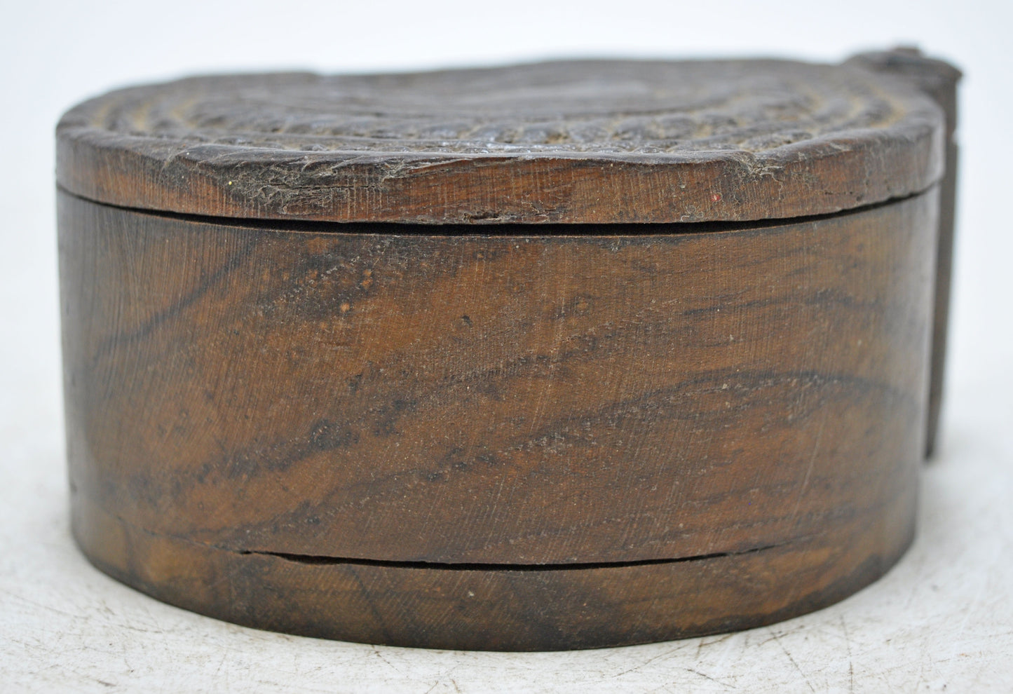 Antique Wooden Kitchenware Spice Box Original Old Hand Crafted Carved