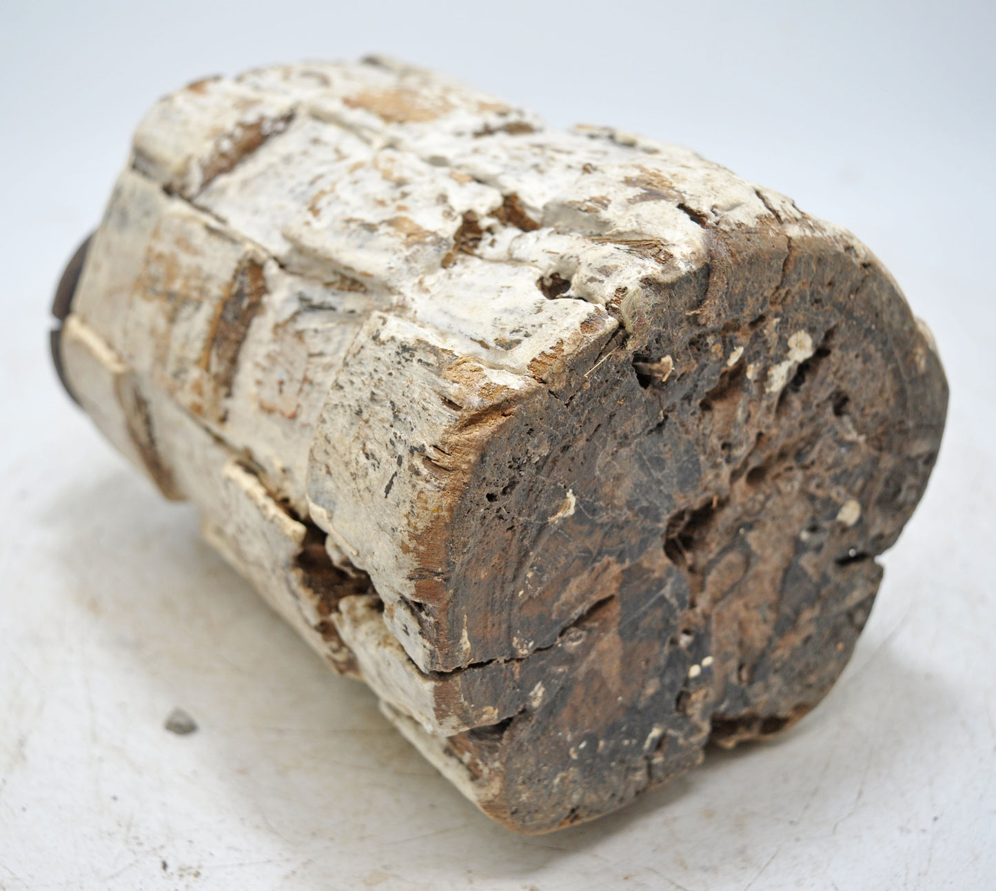 Antique Wooden Carpet Door Weight Original Old Hand Carved