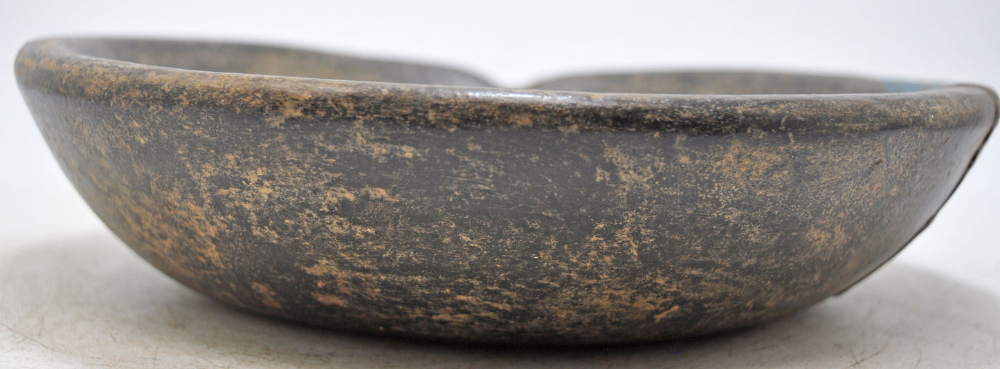 Antique Wooden Dough Kneading Parat Bowl Original Old Hand Carved