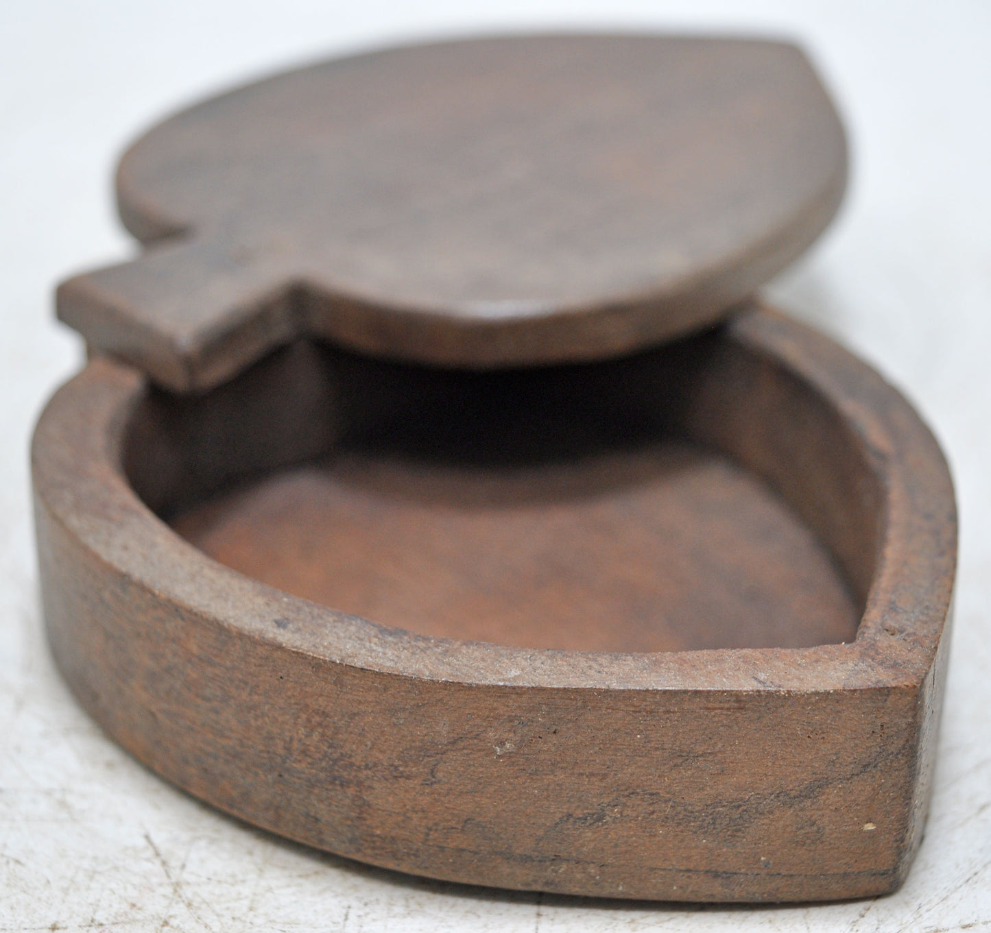 Antique Wooden Small Kum Kum Powder Tika Box Original Old Hand Carved