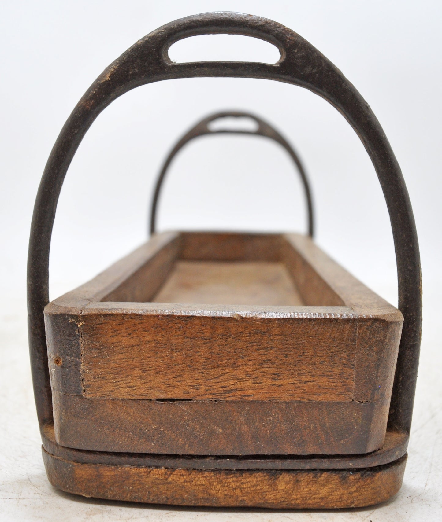 Vintage Wooden Horse Stirrups Design Small Tray Original Old Hand Crafted