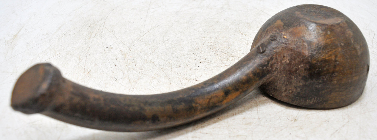 Antique Wooden and Iron Kitchenware Oil Spoon Original Old Hand Crafted