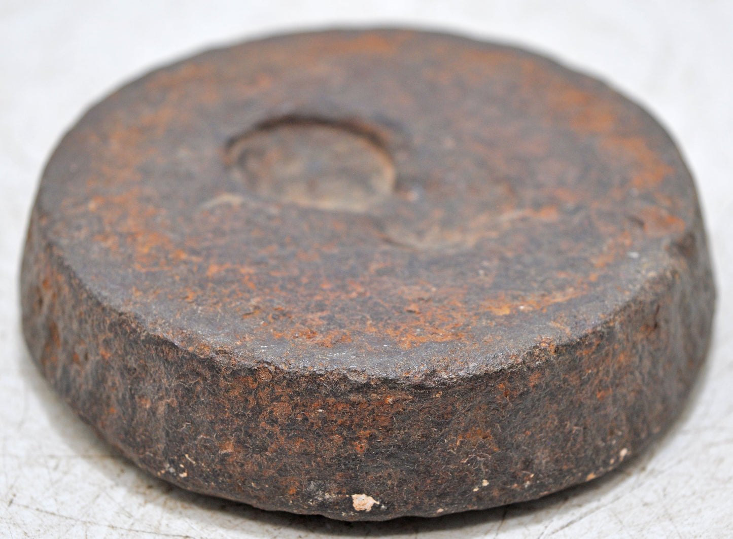 Antique Iron Mercantile Measuring Weight Mewar State 1 Seer Original Old