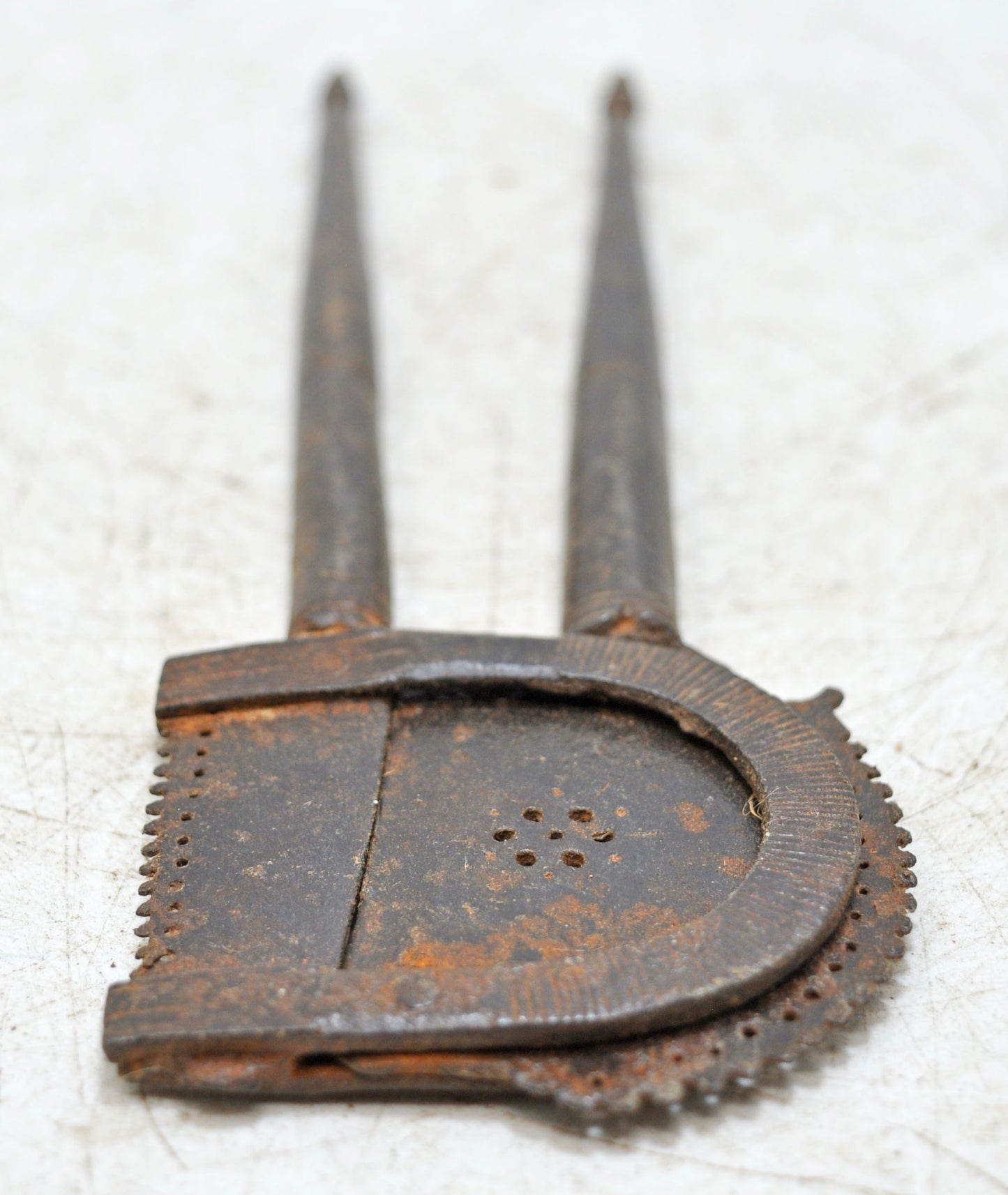 Antique Iron Betel Nut Cutter Sarota Original Old Hand Crafted Engraved