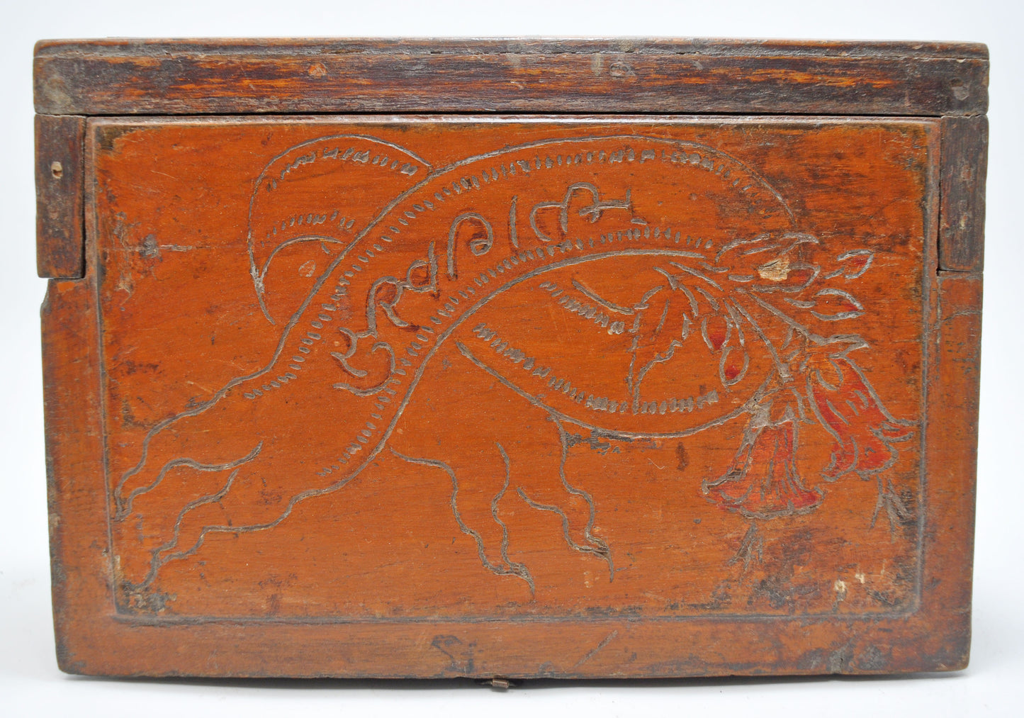 Antique Wooden Travelling Vanity Shaving Box Original Old Hand Crafted