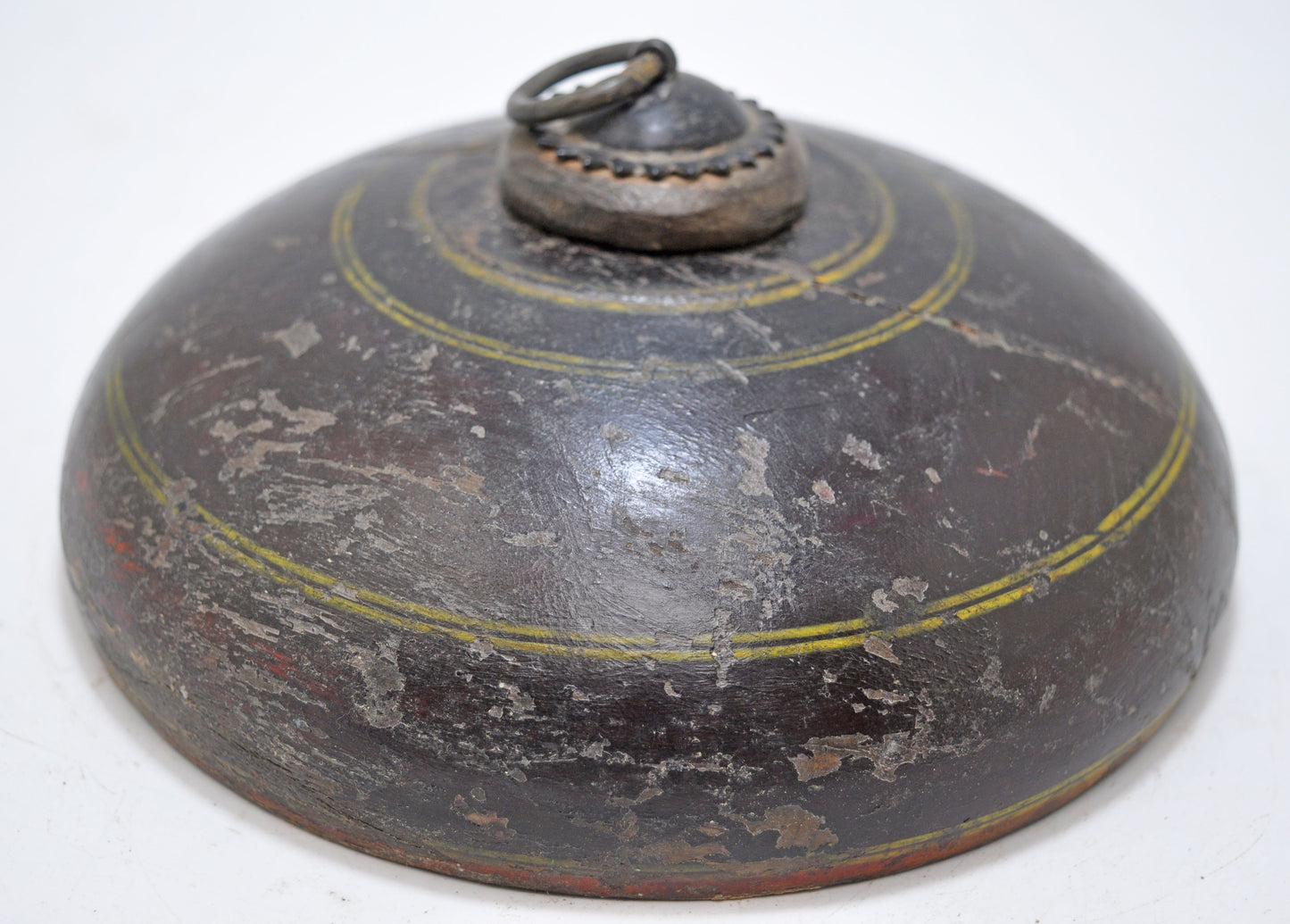 Antique Wooden Opium Tobacco Box Original Old Hand Carved Lacquer Painted