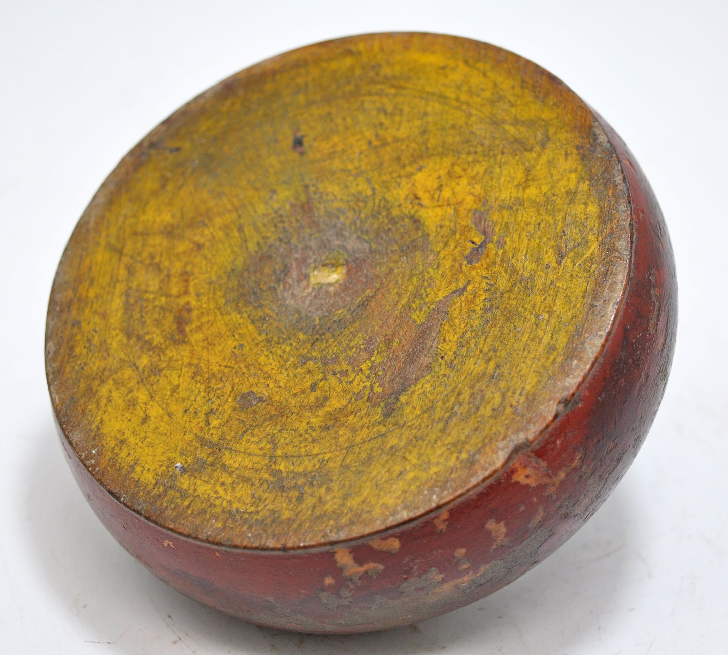 Antique Wooden Opium Tobacco Box Original Old Hand Carved Lacquer Painted