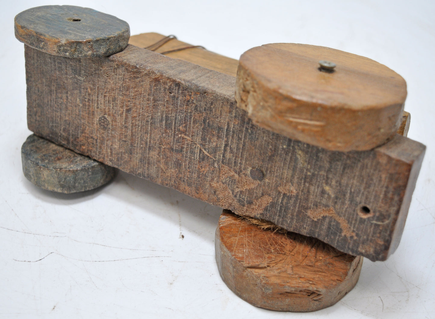 Antique Wooden Holy Cow Nandi Figurine Original Old Hand Carved