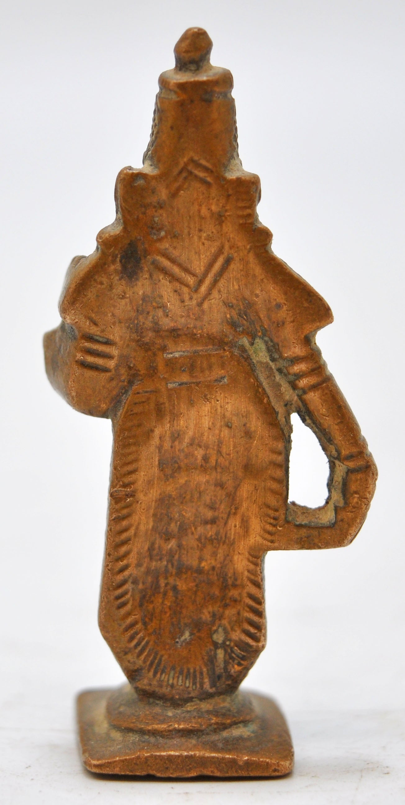 Antique Brass Lady Apsara Figurine Original Old Hand Crafted Fine Engraved
