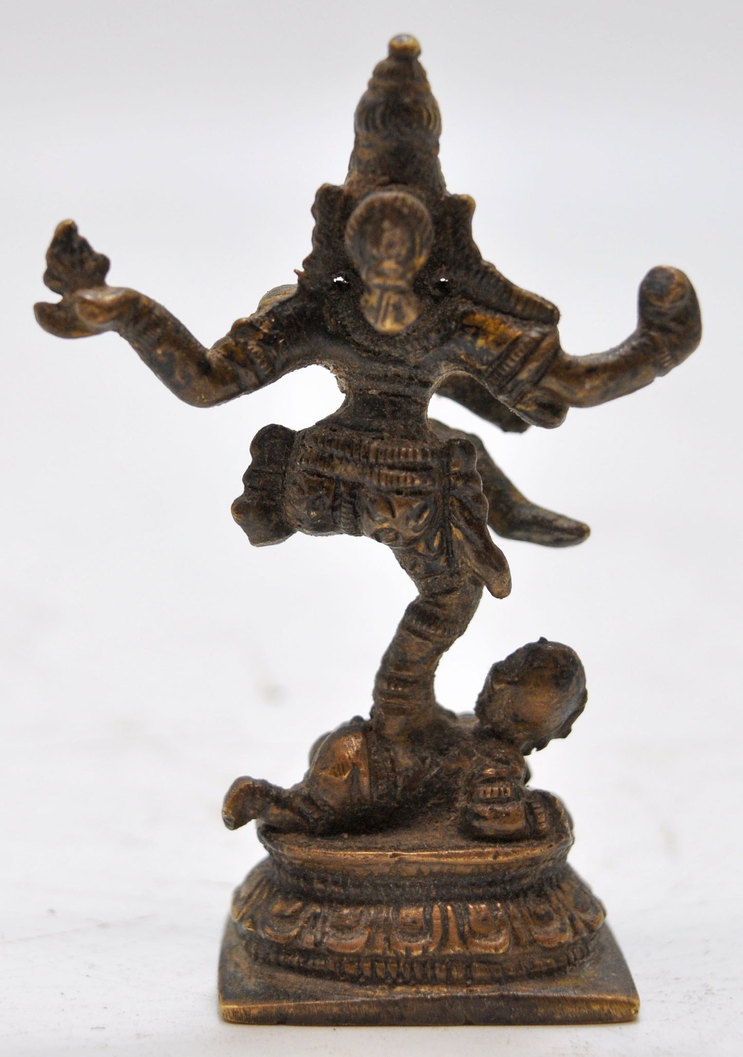 Antique Brass God Shiva Nataraj Idol Figurine Original Old Hand Crafted Engraved