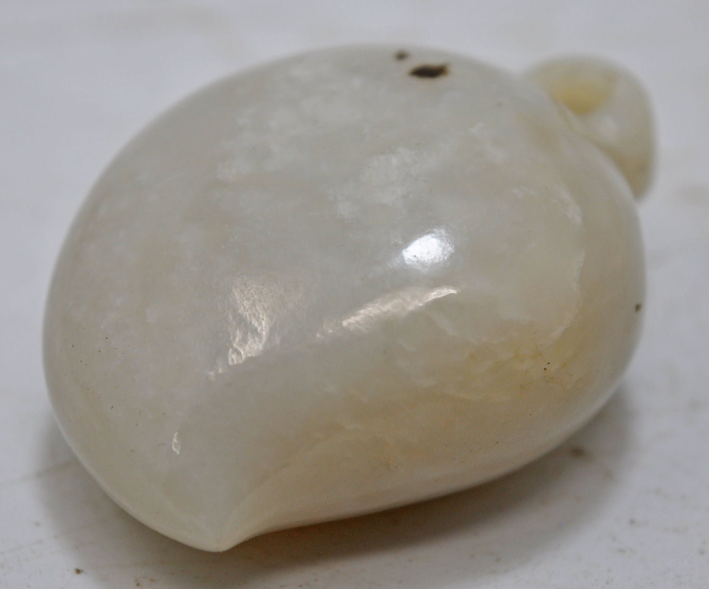 Antique Semi Precious Agate Stone Mango Shaped Pendant Original Old Hand Carved
