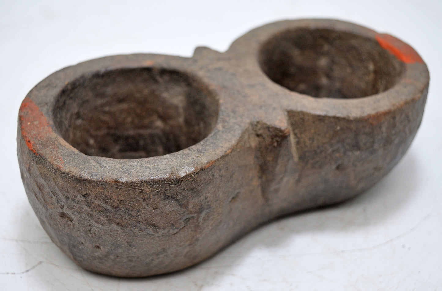 Antique Sand Stone Kitchenware Spice Bowl Original Old Hand Carved