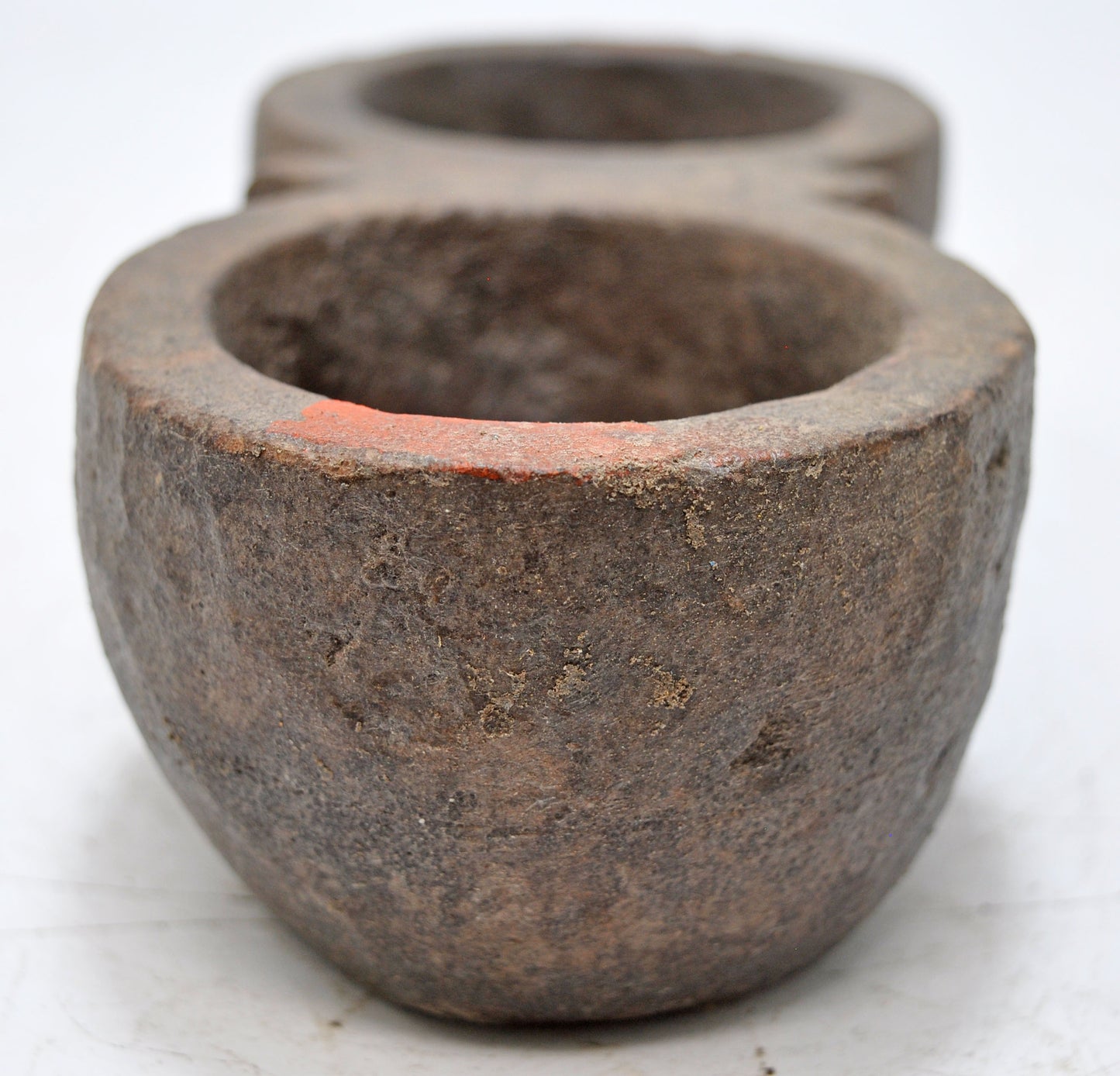 Antique Sand Stone Kitchenware Spice Bowl Original Old Hand Carved