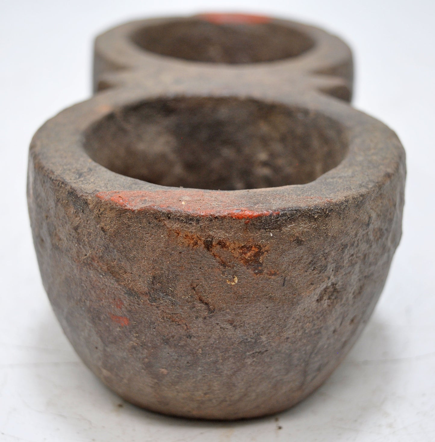 Antique Sand Stone Kitchenware Spice Bowl Original Old Hand Carved
