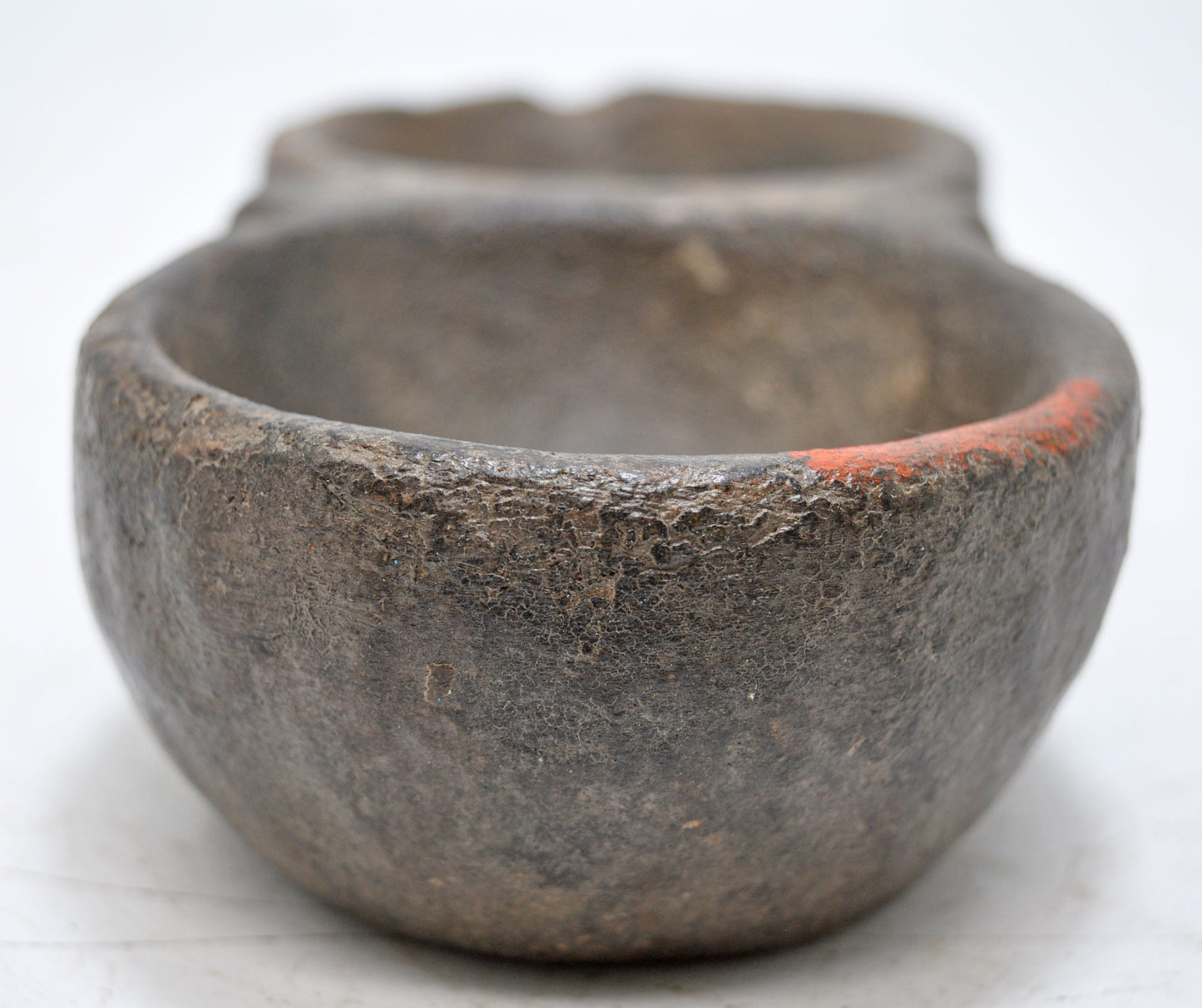 Antique Sand Stone Kitchenware Spice Bowl Original Old Hand Carved
