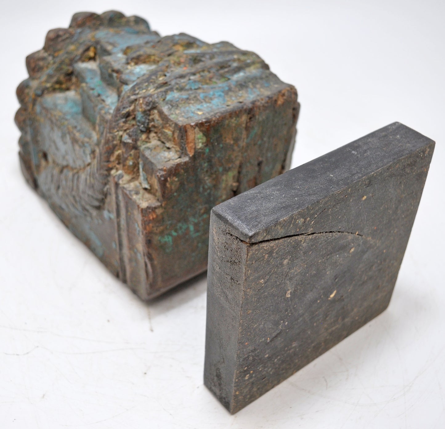 Antique Wooden Architectural Bracket Candle Holder Stand Original Old Hand Carved