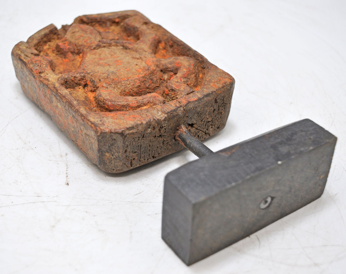 Antique Wooden God Ganesha Carving Idol Plaque Panel Original Old Fine Hand Carved