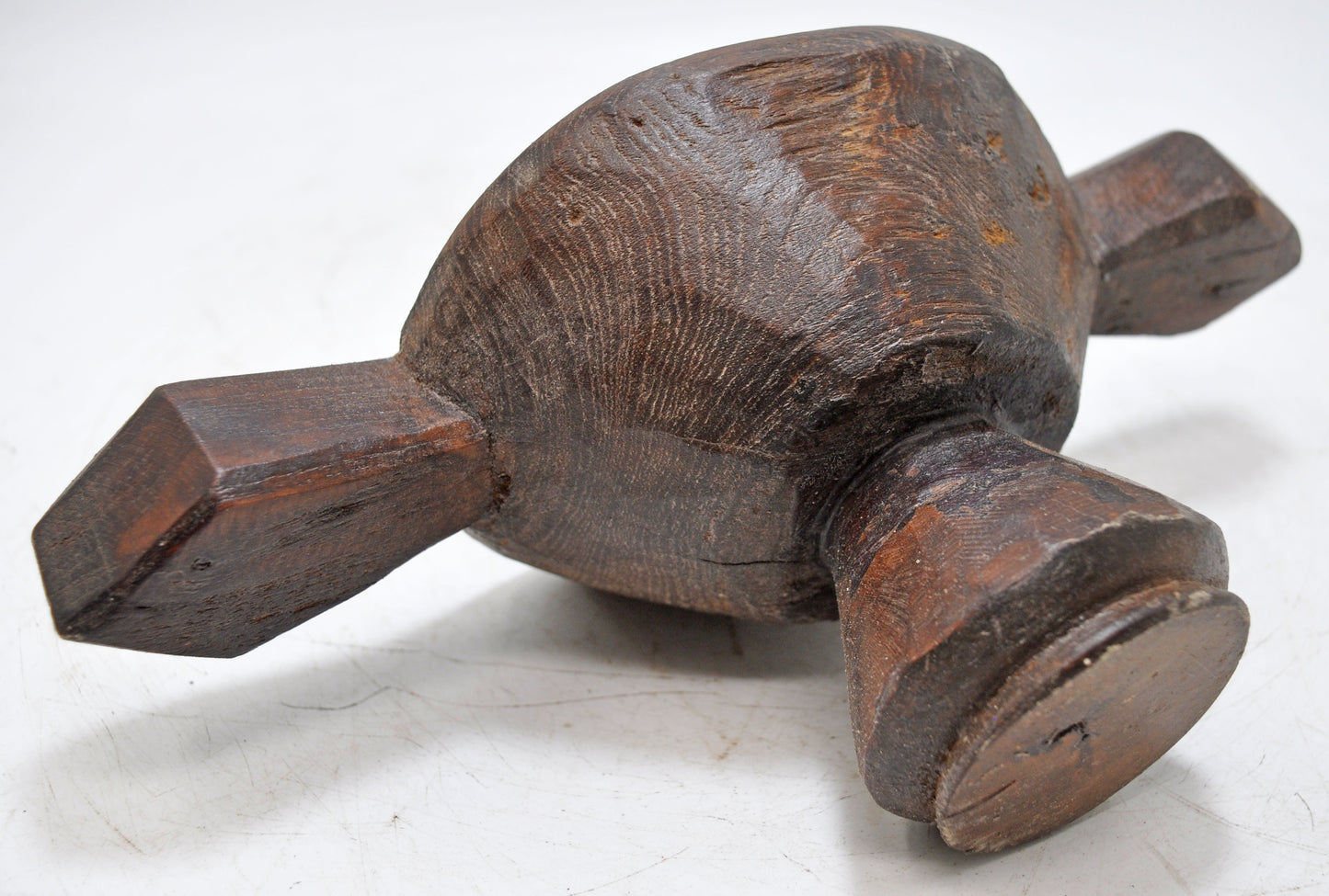 Antique Wooden Oval Opium Kharal Bowl Original Old Hand Carved
