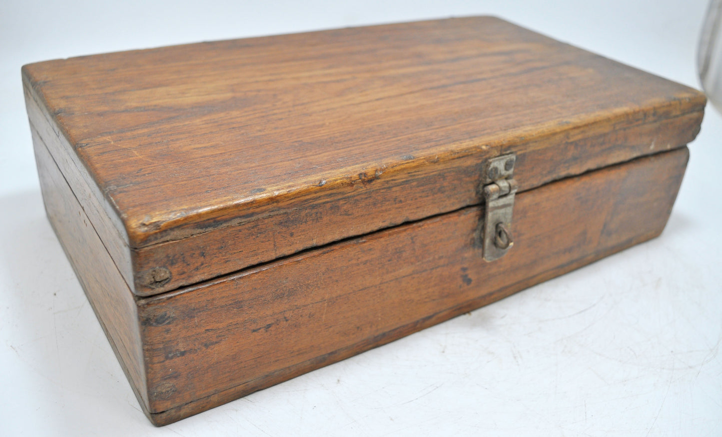 Antique Wooden Large Kitchenware Spice Box Original Old Hand Crafted