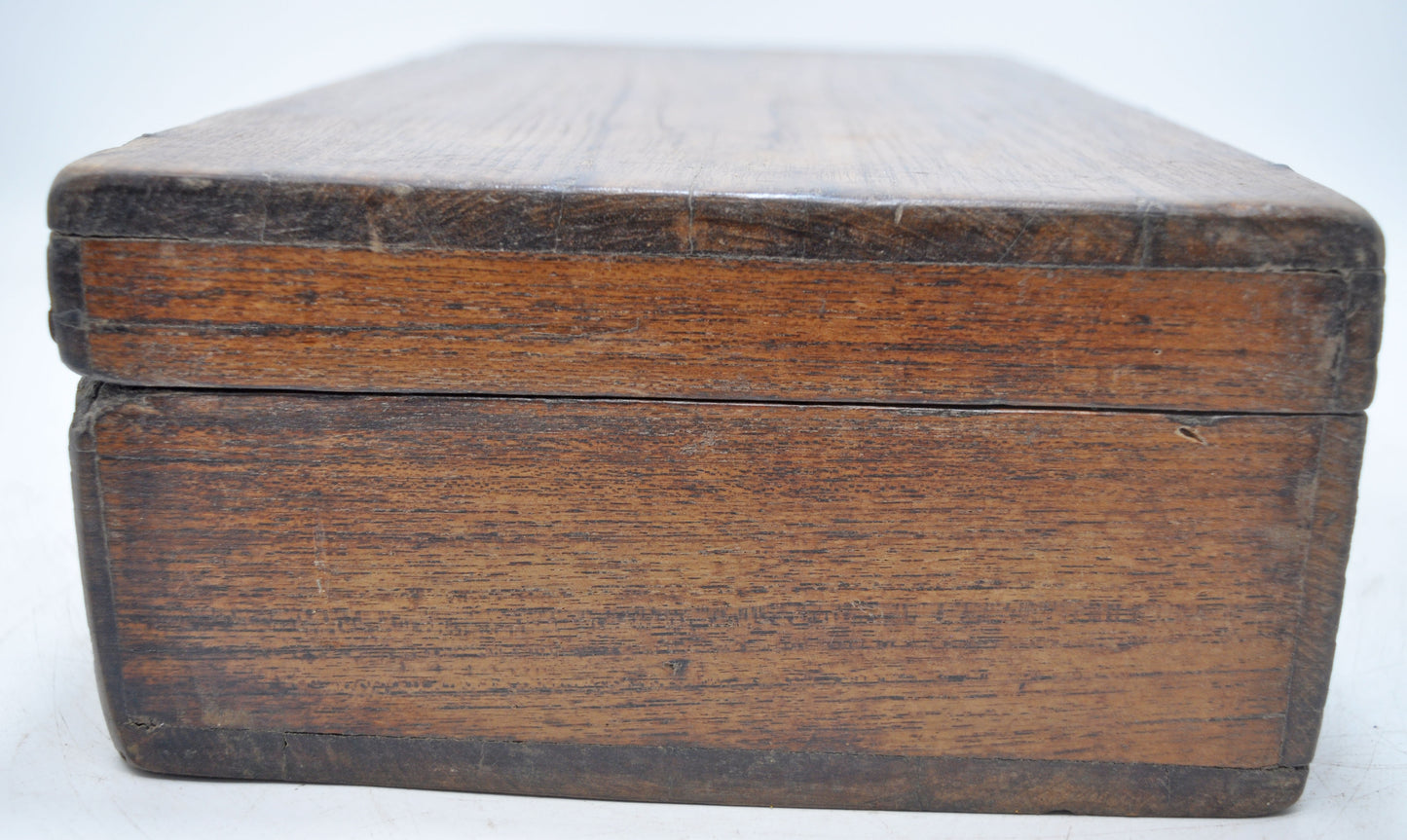Antique Wooden Large Kitchenware Spice Box Original Old Hand Crafted