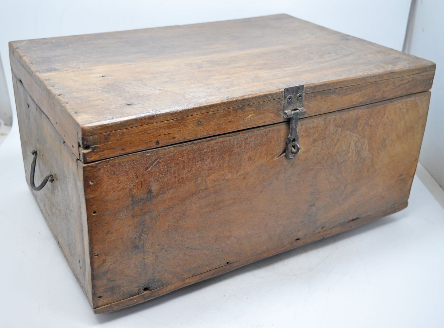 Antique Wooden Shopkeepers' Cash Money Box Original Old Hand Craftedc