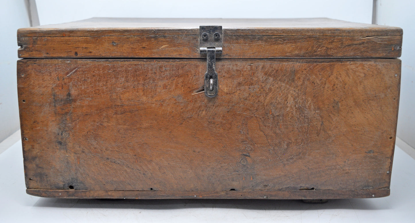 Antique Wooden Shopkeepers' Cash Money Box Original Old Hand Craftedc