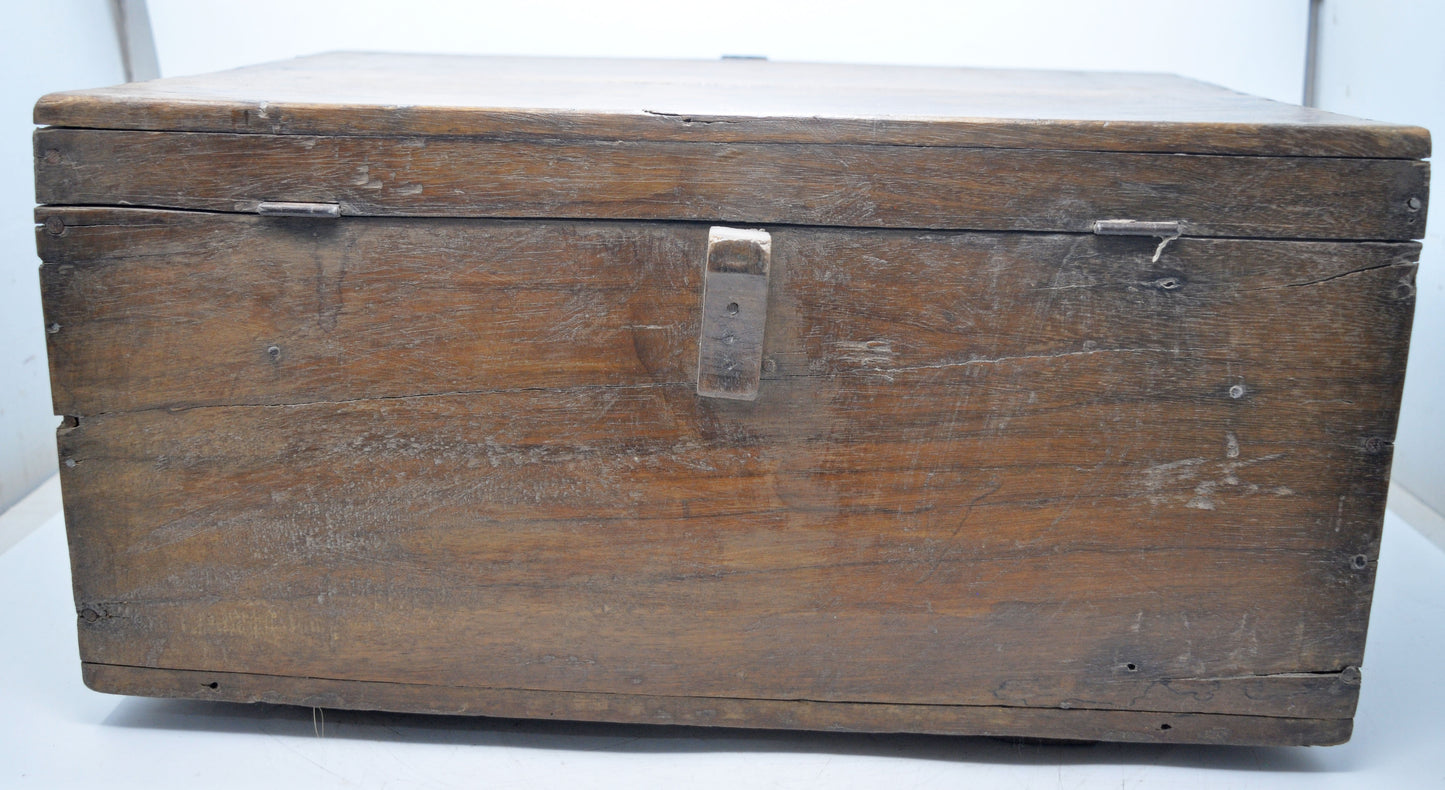Antique Wooden Shopkeepers' Cash Money Box Original Old Hand Craftedc