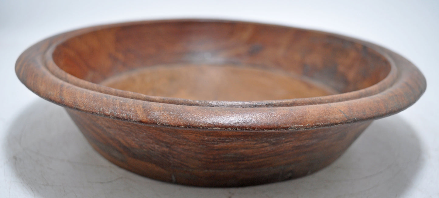 Vintage Wooden Kitchenware Parat Dough Kneading Bowl Original Old hand Carved