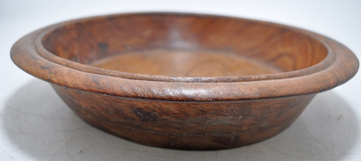 Vintage Wooden Kitchenware Parat Dough Kneading Bowl Original Old hand Carved