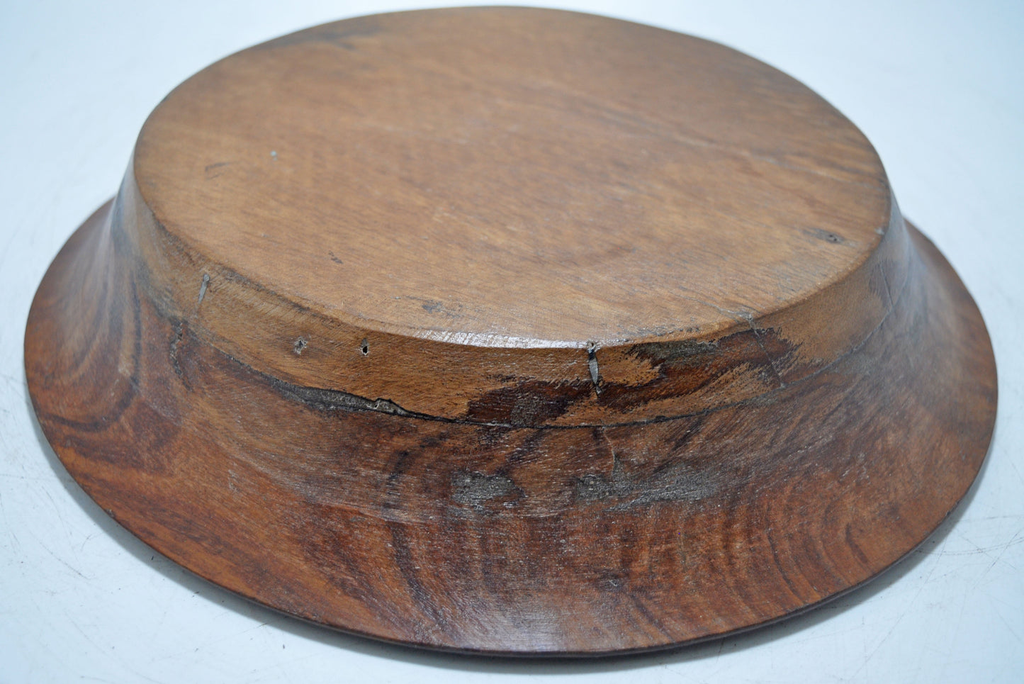 Vintage Wooden Kitchenware Parat Dough Kneading Bowl Original Old hand Carved