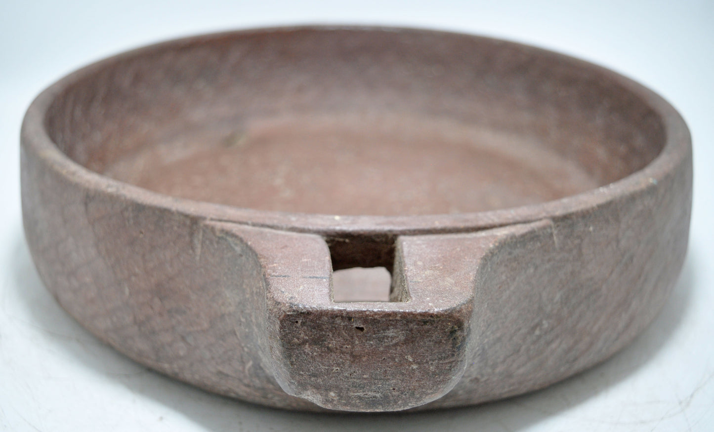 Antique Sand Stone Round Animals' Water Drinking Bowl Original Old Hand Carved