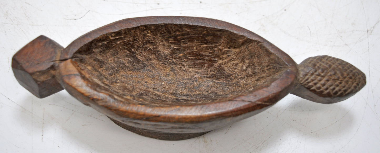 Antique Wooden Oval Kharal Opium Water Bowl Original Old Hand Carved