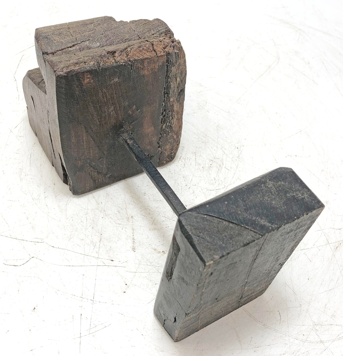 Antique Wooden Architectural Bracket Carving on Stand Original Old Hand Carved