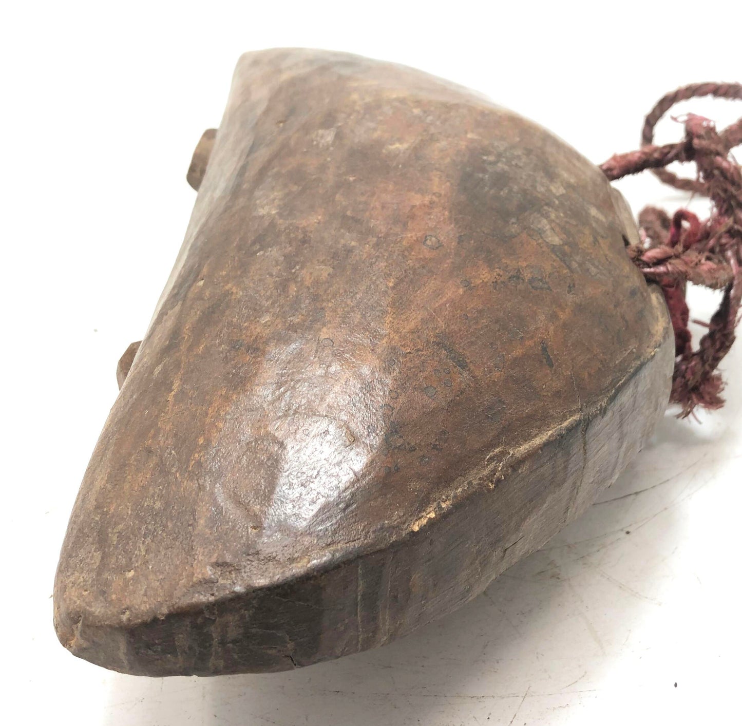 Antique Wooden Animals' Hanging Cow Bell Original Old Hand Carved