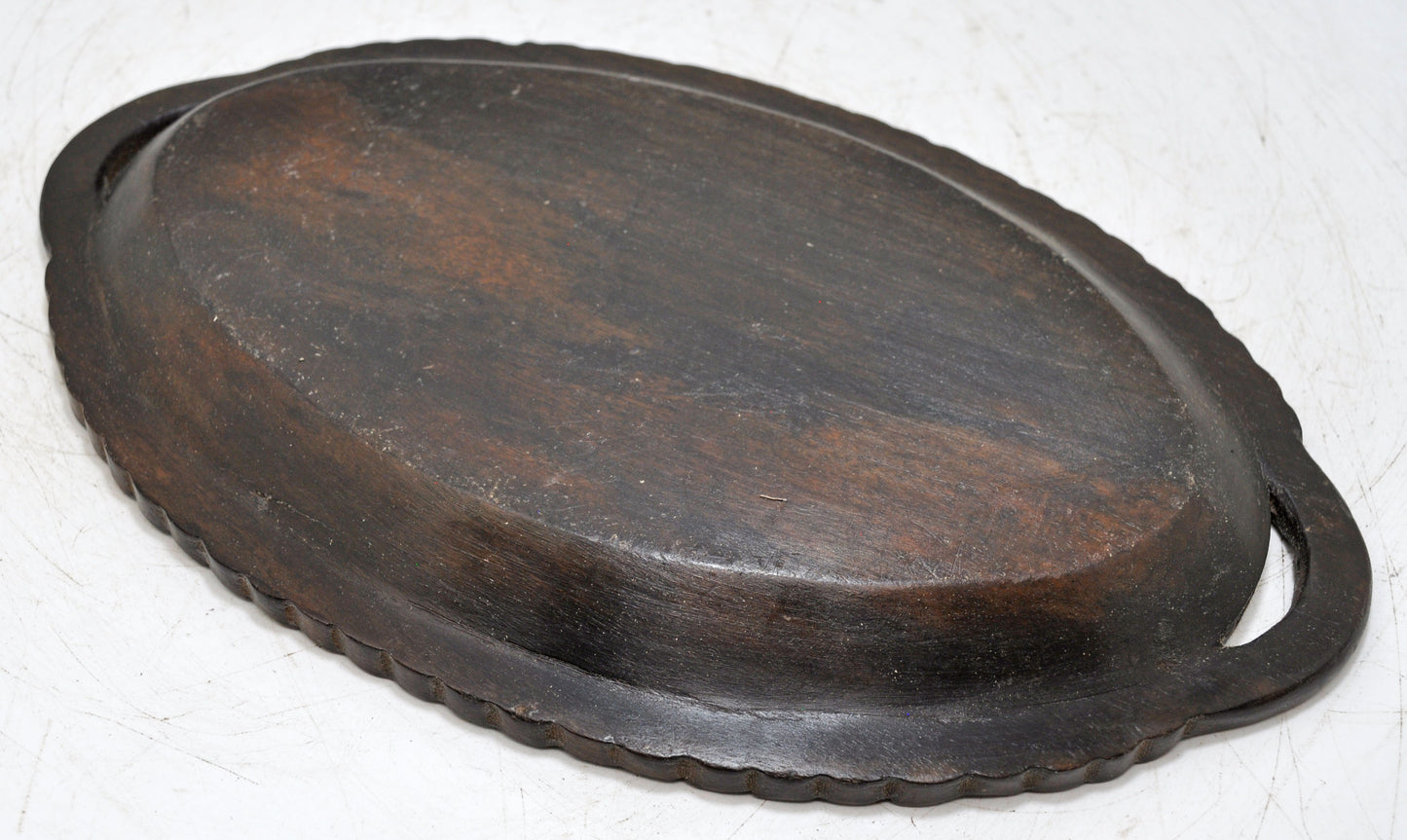 Antique Wooden Small Serving Tray Original Old Fine Hand Carved