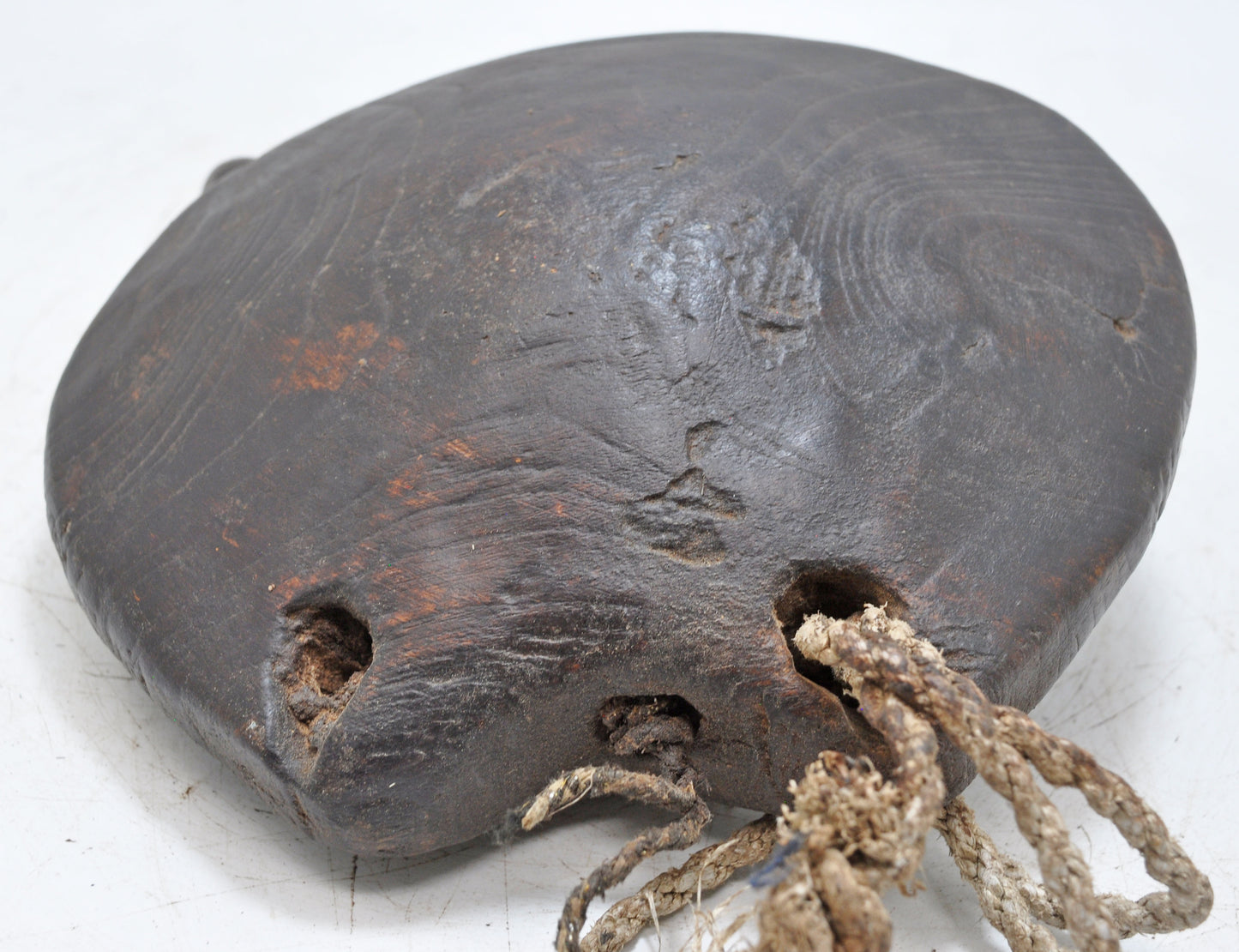 Antique Wooden Animals Cow Bell Original Old Hand Carved