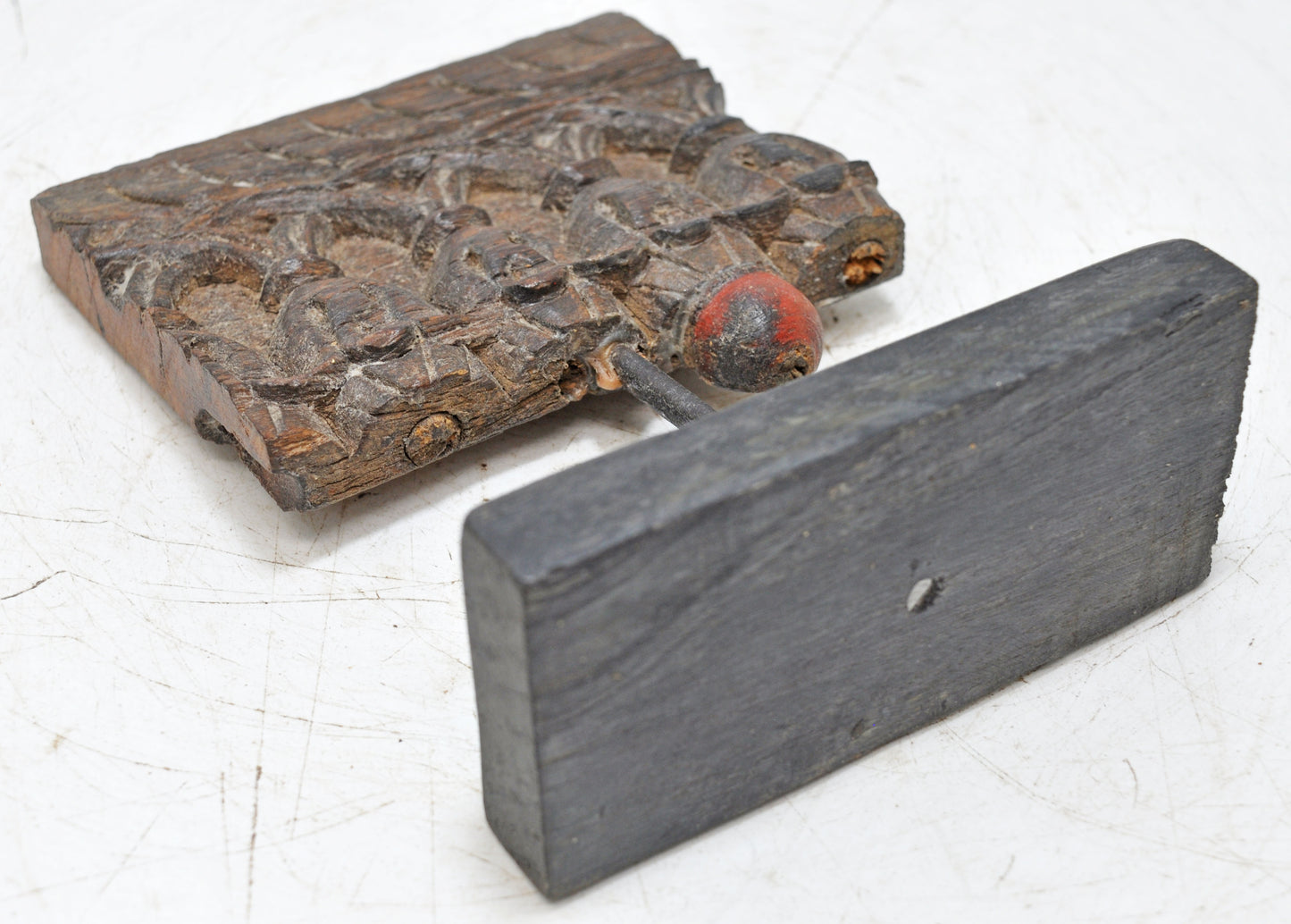 Antique Wooden Floral Carving Panel Plaque Original Old Fine Hand Carved