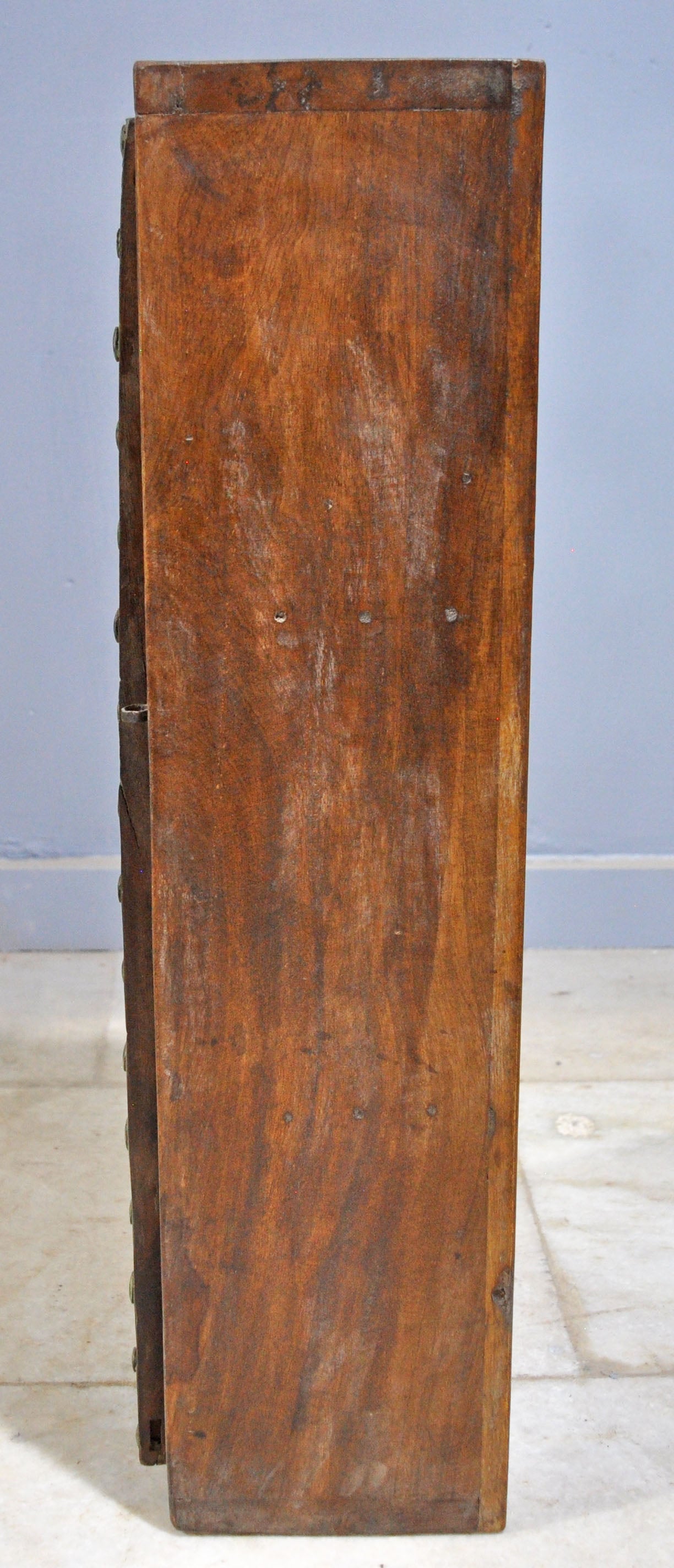 Reclaimed Wooden Wall Hanging Storage Cabinet Original Old Window Metal Fitted