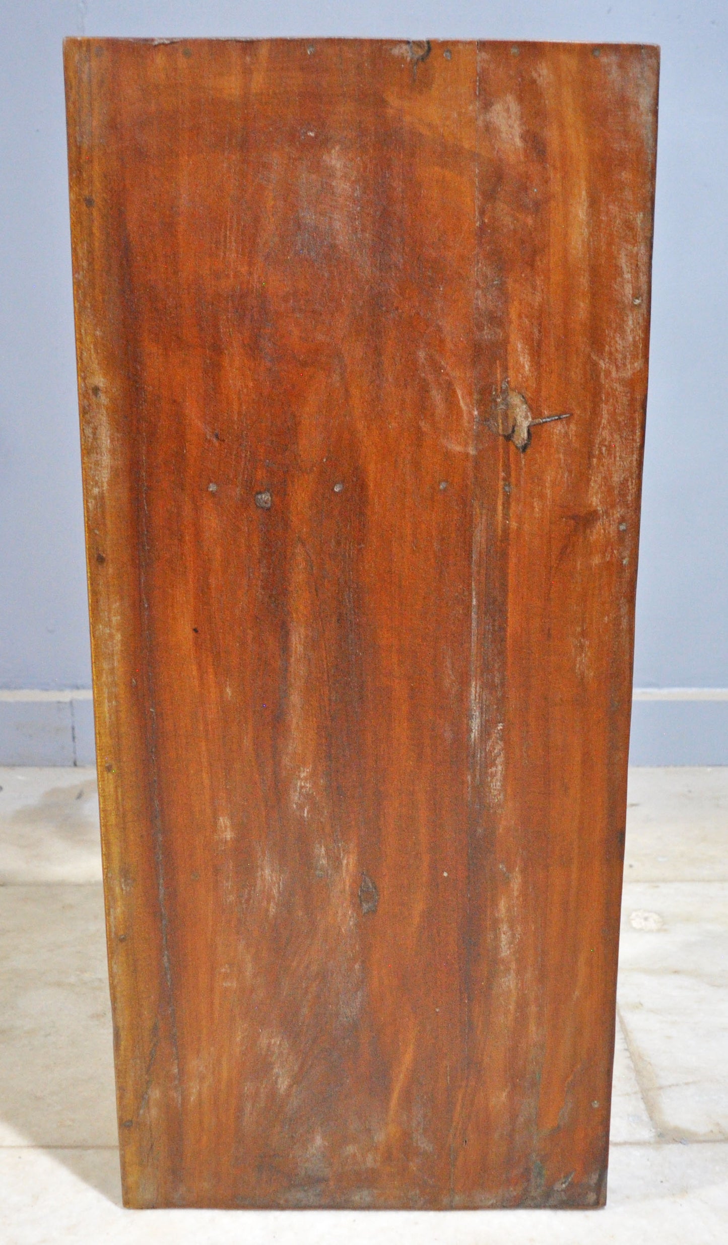 Reclaimed Wooden Wall Hanging Storage Cabinet Original Old Window Metal Fitted